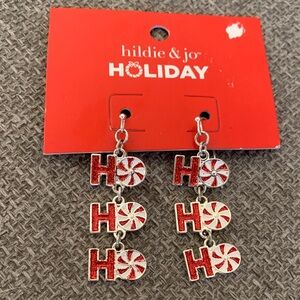 Hildie & Jo Ho Ho Ho Christmas Holiday Earrings Jewelry
